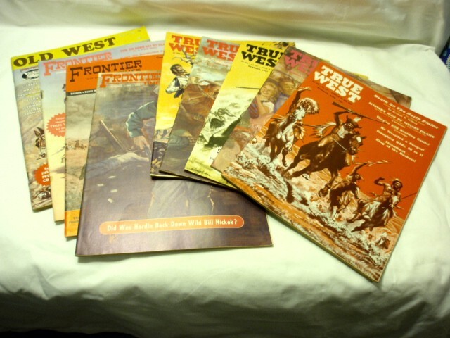 Vintage Lot of 9 True West Frontier Times Old West Magazines 1950s 1960s
