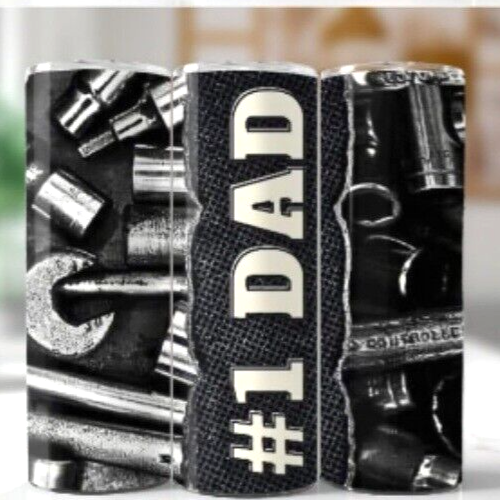 Mechanics 7.1 Multicolor 20 oz Insulated Tumbler With Box Lid Clear Straw New