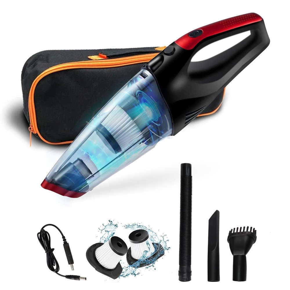 Pure Flower Home Wireless Car Vacuum Cleaner, 6200PA Cordless Vacuum Cleaner ...