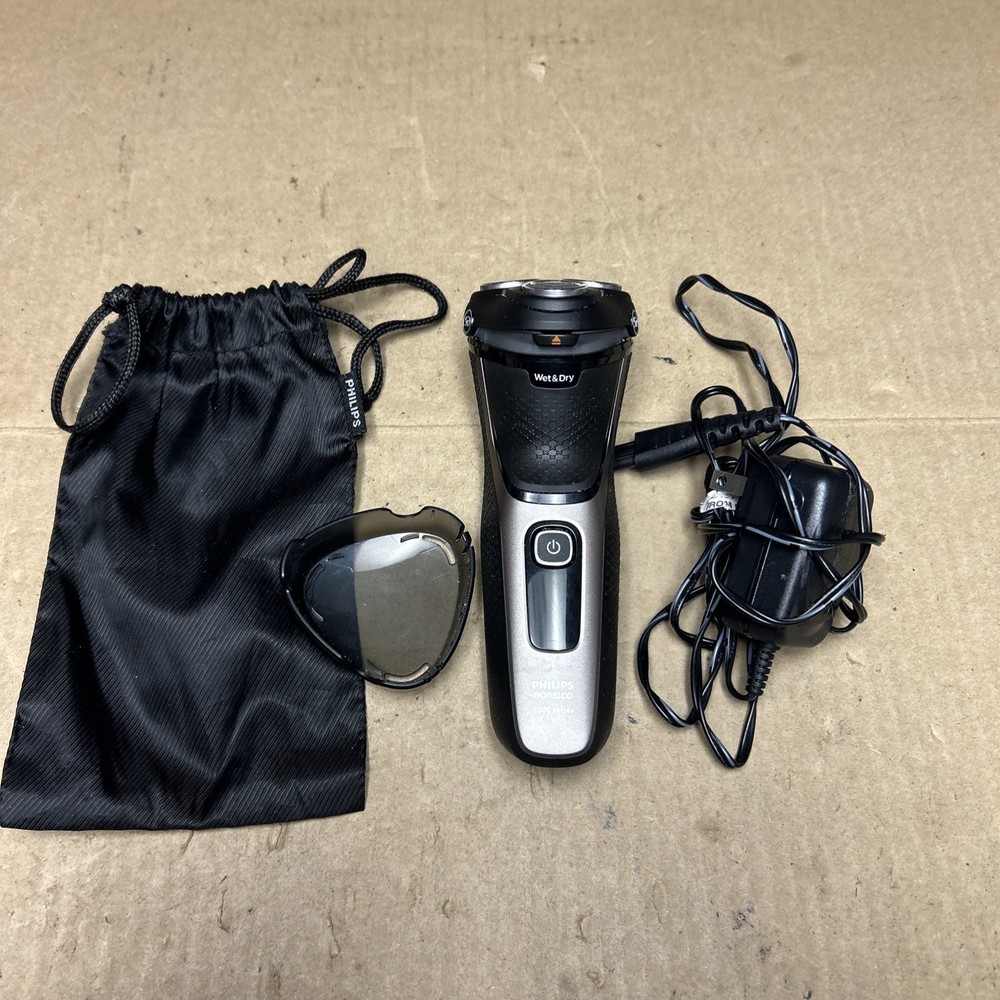 Philips Norelco CareTouch Electric Shaver Wet & Dry Pop-Up Trimmer S3242/90