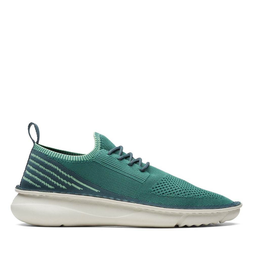 Clarks Origin 2 Mens Green Mesh Slip-On Sneakers Size 11