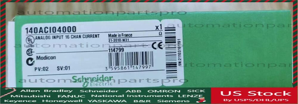 140ACI04000 PLC Analog Input Module  In Box   US Free TAX