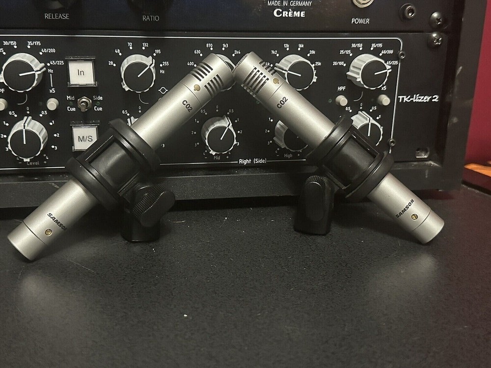 Samson C02 Small-Diaphragm Supercardioid Pencil Condenser Mics (Stereo Pair)