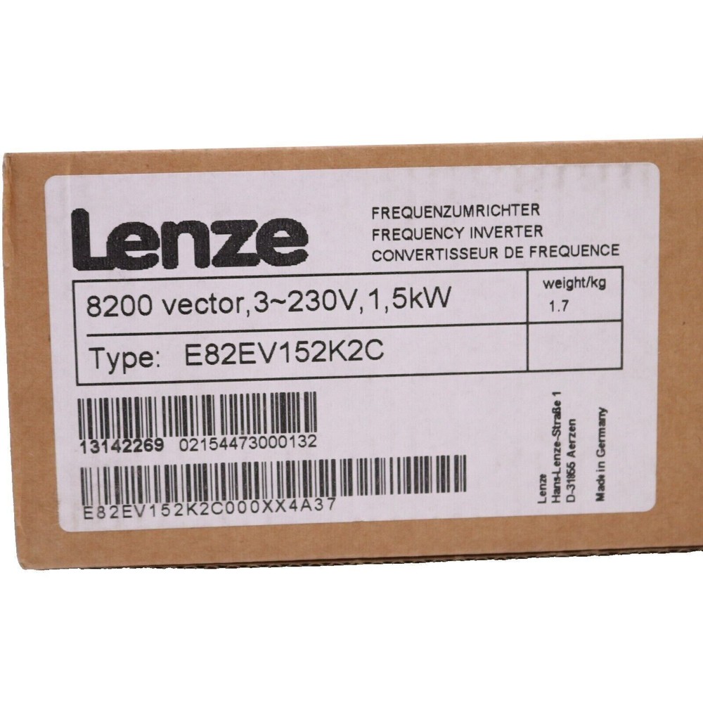 E82EV152K2C NEW LENZE E82EV152_2C Inverter Drives 8200 Vector 1.5kW