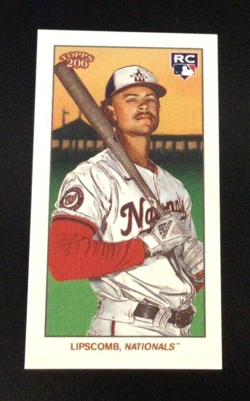 2024 Topps 206 T206 MINI - CANVAS STOCK SP (PR=/25) - TREY LIPSCOMB NATIONALS RC