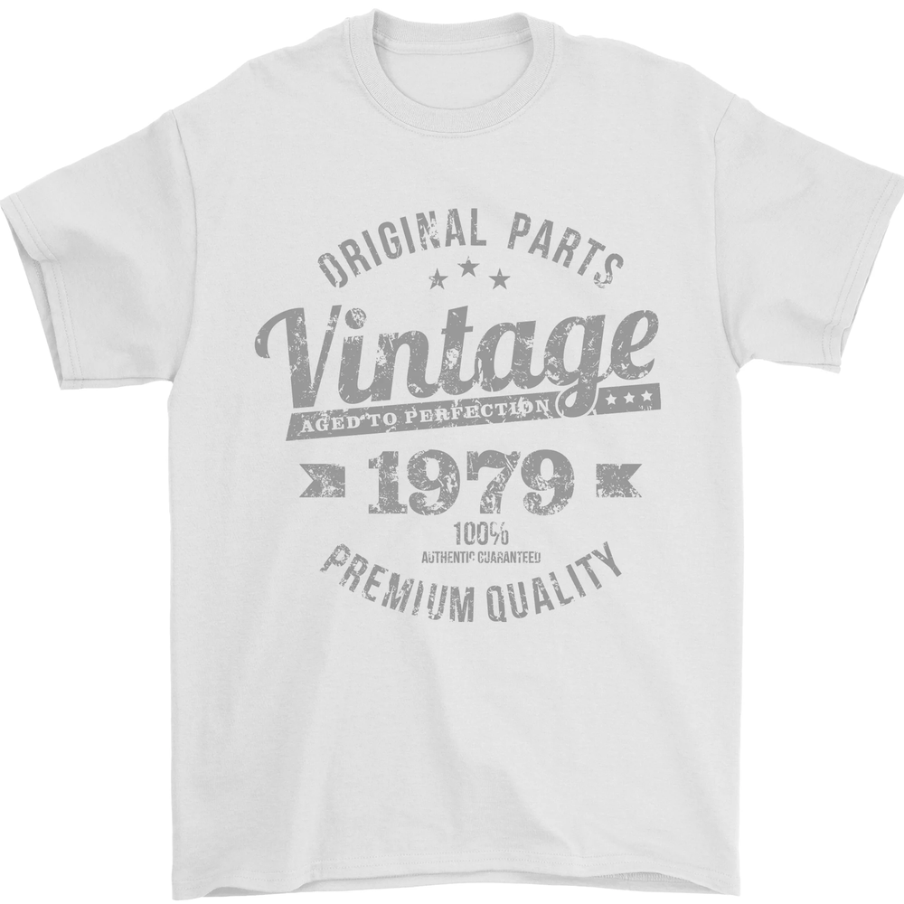 Vintage Year 45th Birthday 1979 Mens T-Shirt 100% Cotton