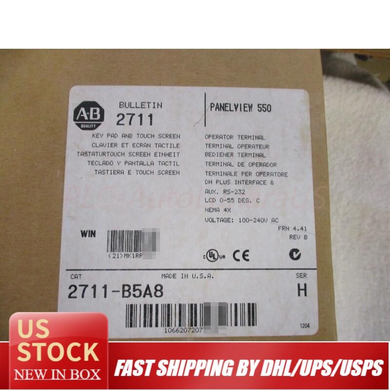 2711-B5A8 AB Panelview 550 2711B5A8 Ser H NEW Factory Sealing  US Free Tax