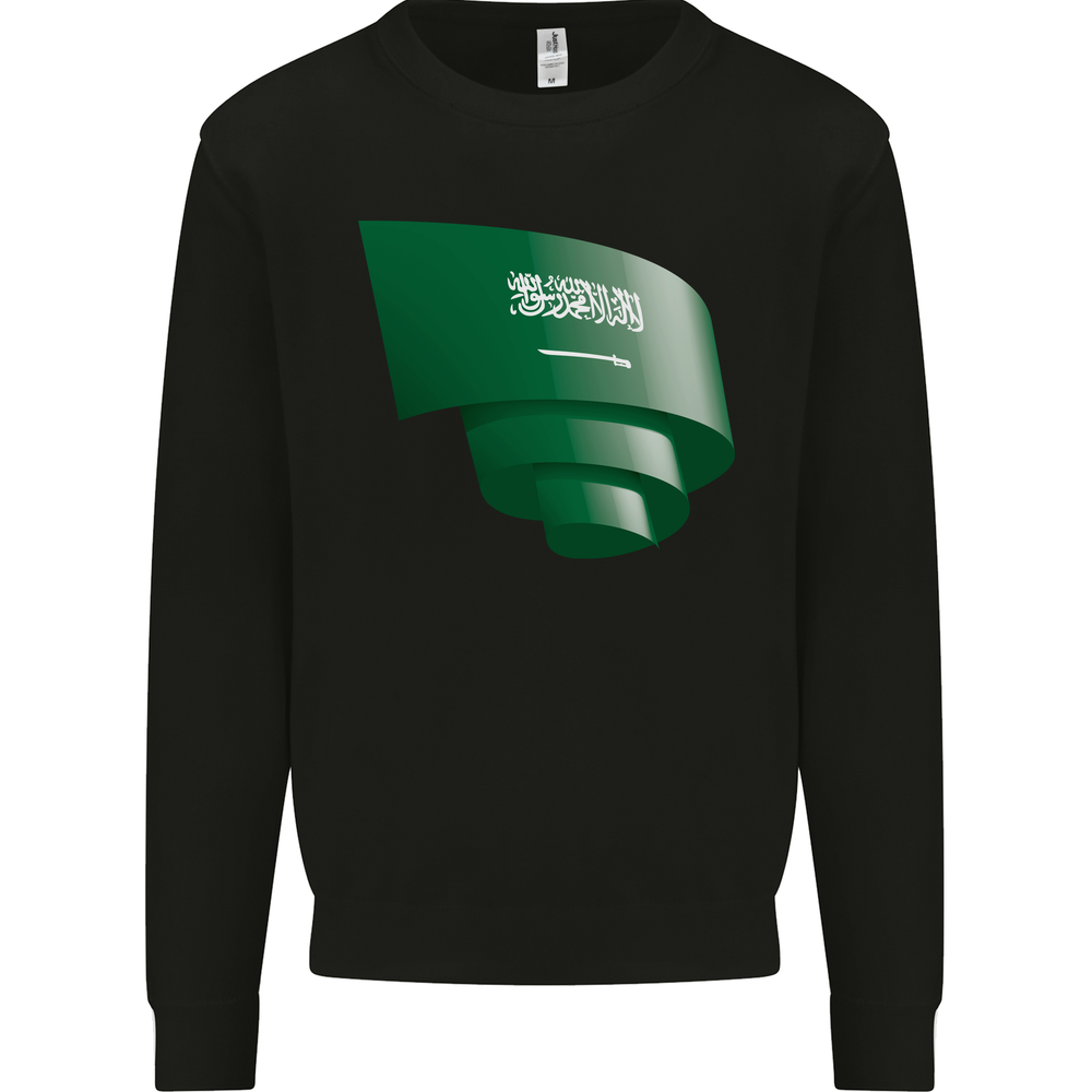 Saudi Arabia Flag Football Arabian Day Mens Sweatshirt