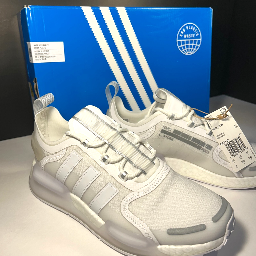 Adidas Womens NMD_V3 Athletic Casual Sneakers Cloud White Size 8