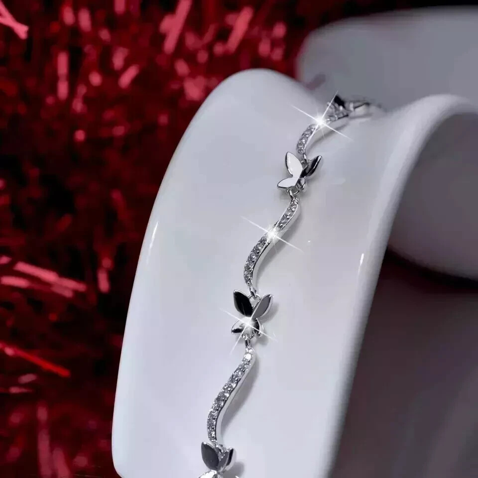 5Ct Lab Diamond Tennis Bracelet in 14K White Gold for Women