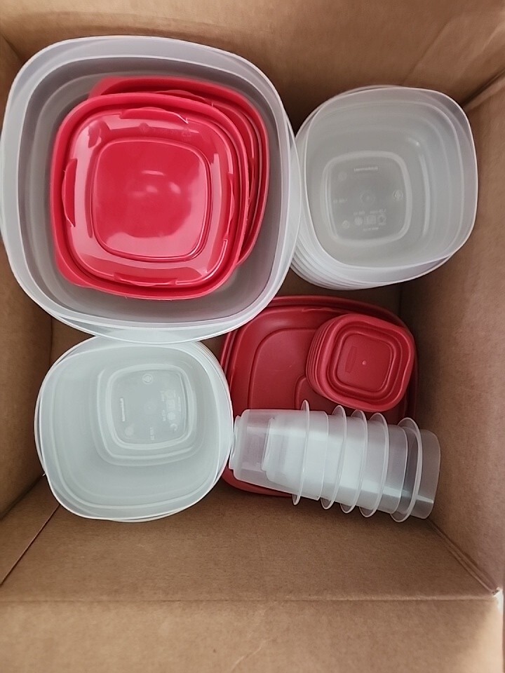 Only 32-Piece Food Storage Containers with Lids, Salad Dressing