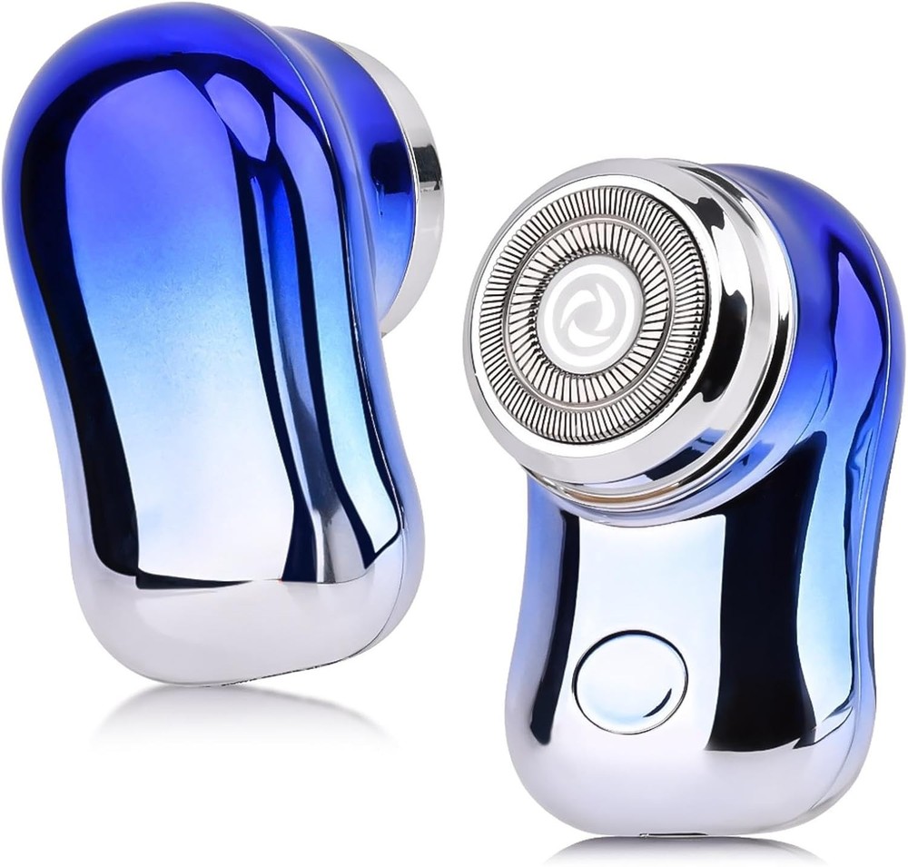 Mini Travel Electric Shaver Portable Rechargeable Wet & Dry Rotary Razor