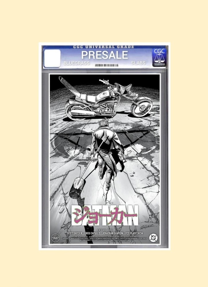 PRESALE Batman #1 CGC 9.8 New 52 Joker Akira Homage MegaCon B&W Edition LTD 800-image