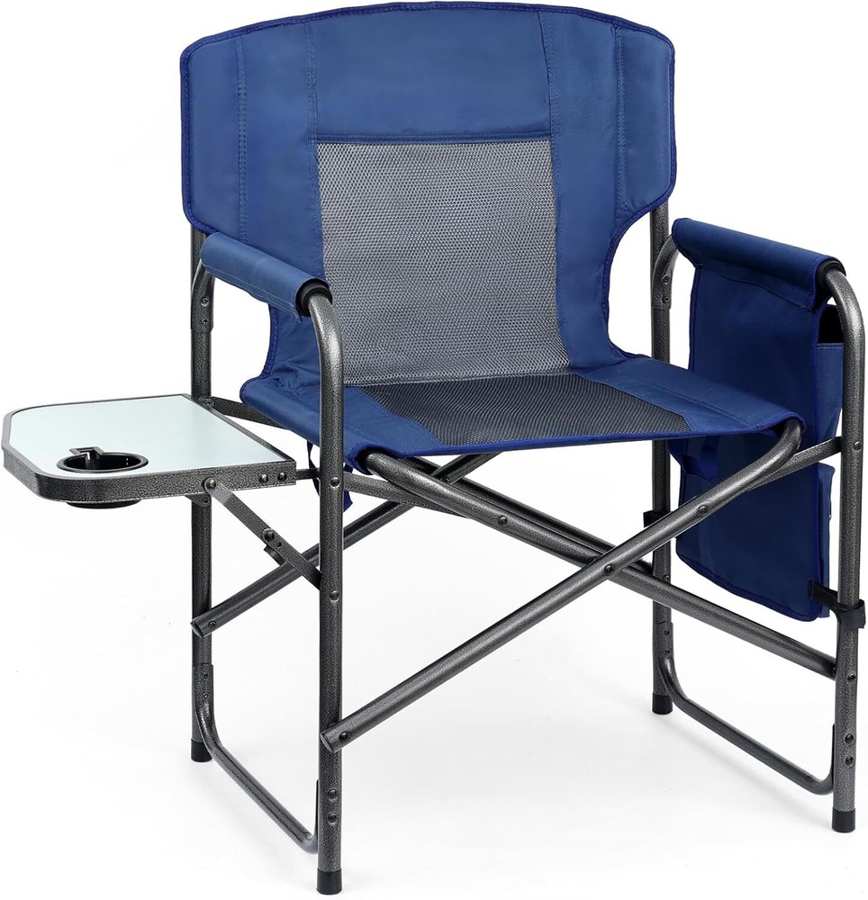 Heavy Duty Directors Camping Chair for Adults with Sturdy Frame