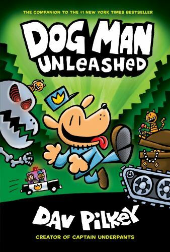 Unleashed by Dav Pilkey (2016, Hardcover). in color with minor scrapes on cover