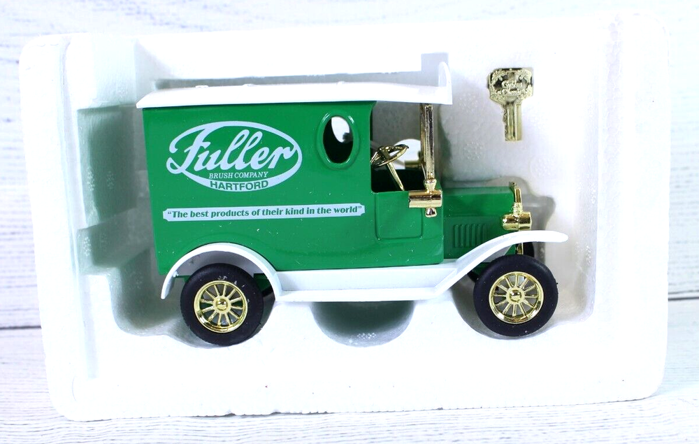 Banco coleccionable camión cepillo fundido a presión Fuller con llave Hartford RARO