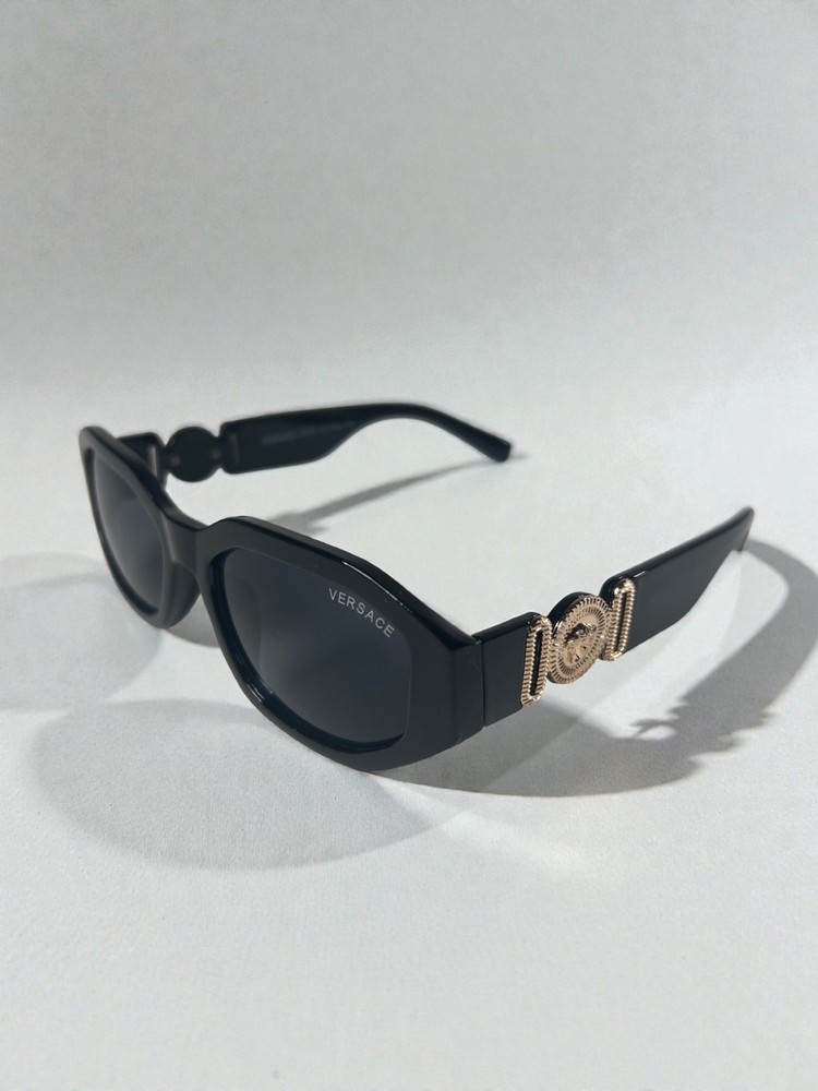 Versace VE4361 ‘Biggie’ Sunglasses - Black & Gold - Free Ship + Returns ✅