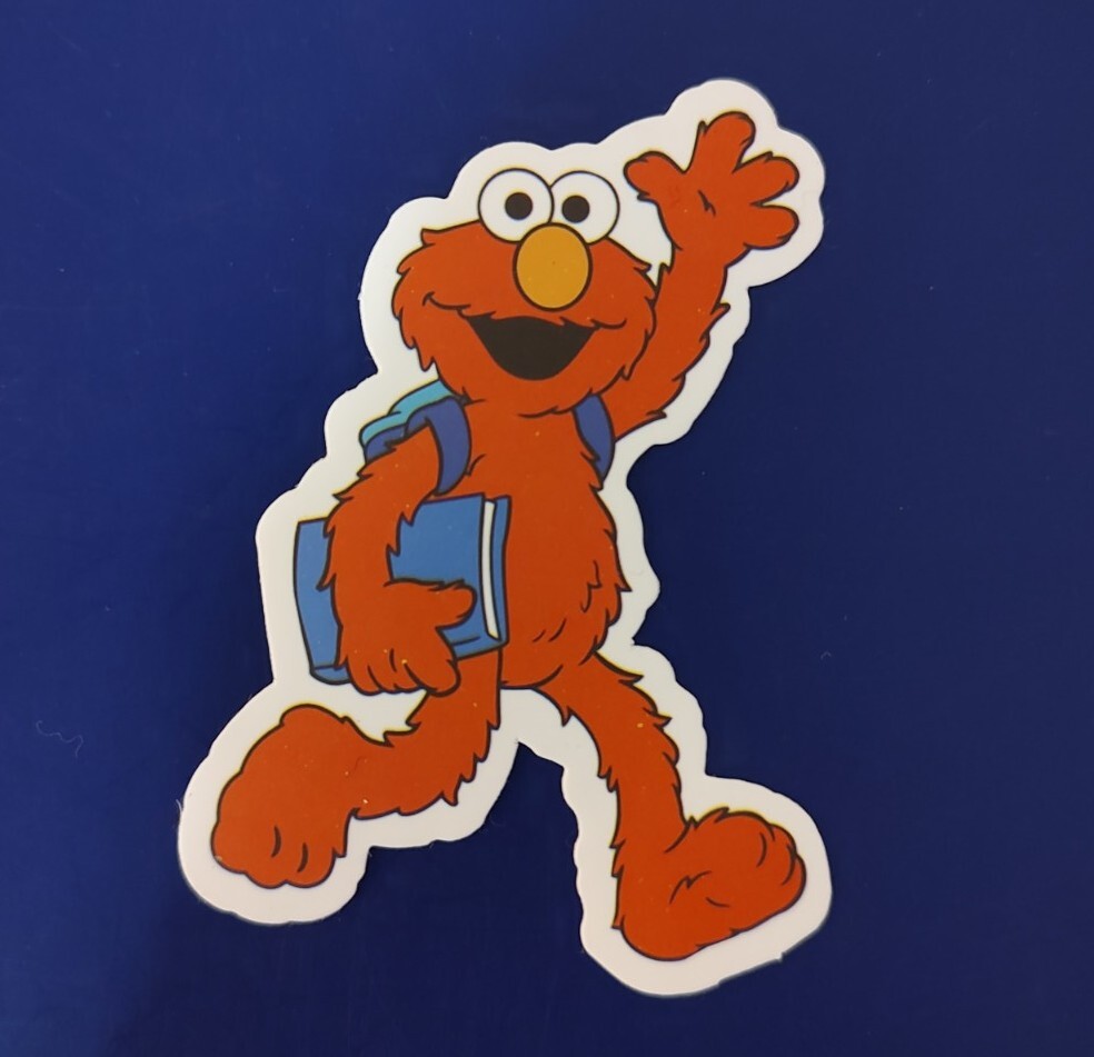 Back To School Elmo Humor Skateboard Laptop Guitar Decal Sticker-image