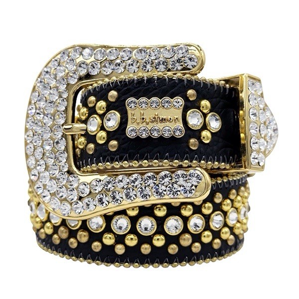 BB Simon Belt Kish Gold Clear 100% Authentic Size 28 - 44