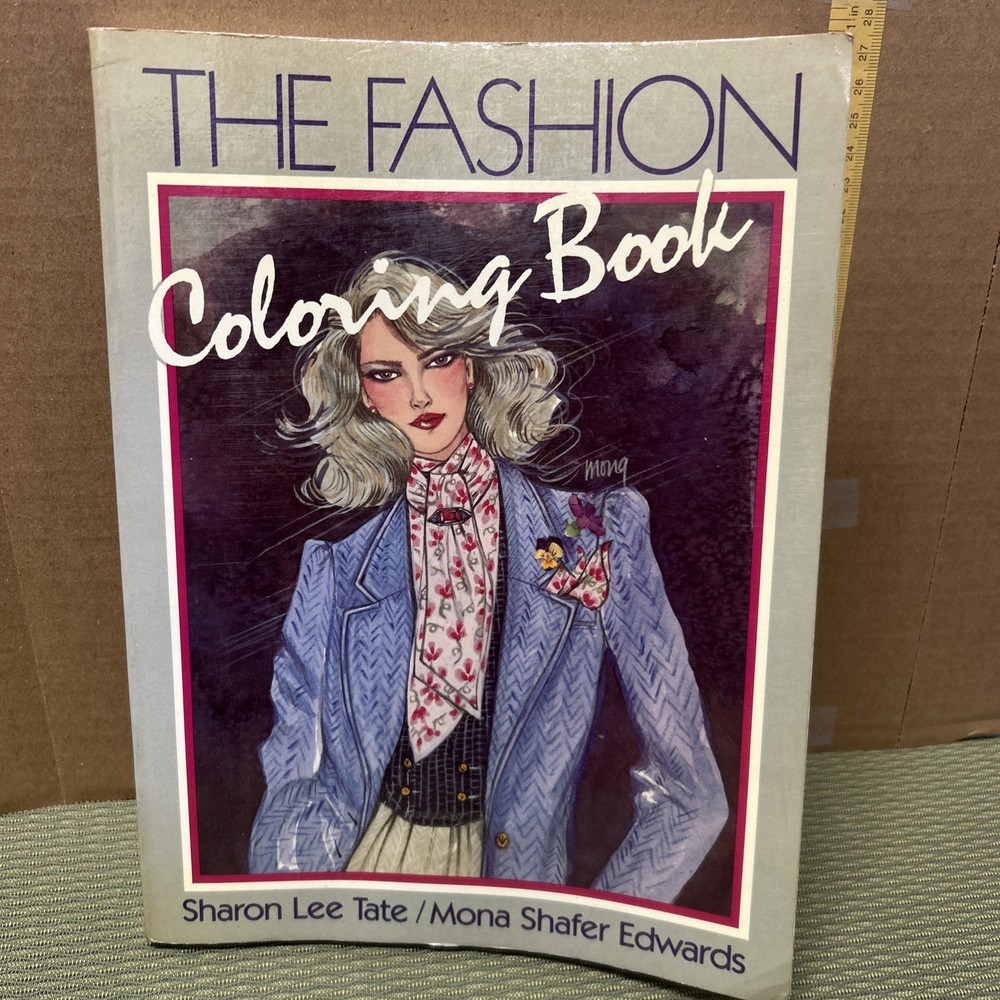 Vintage The Fashion Coloring Book 1984
