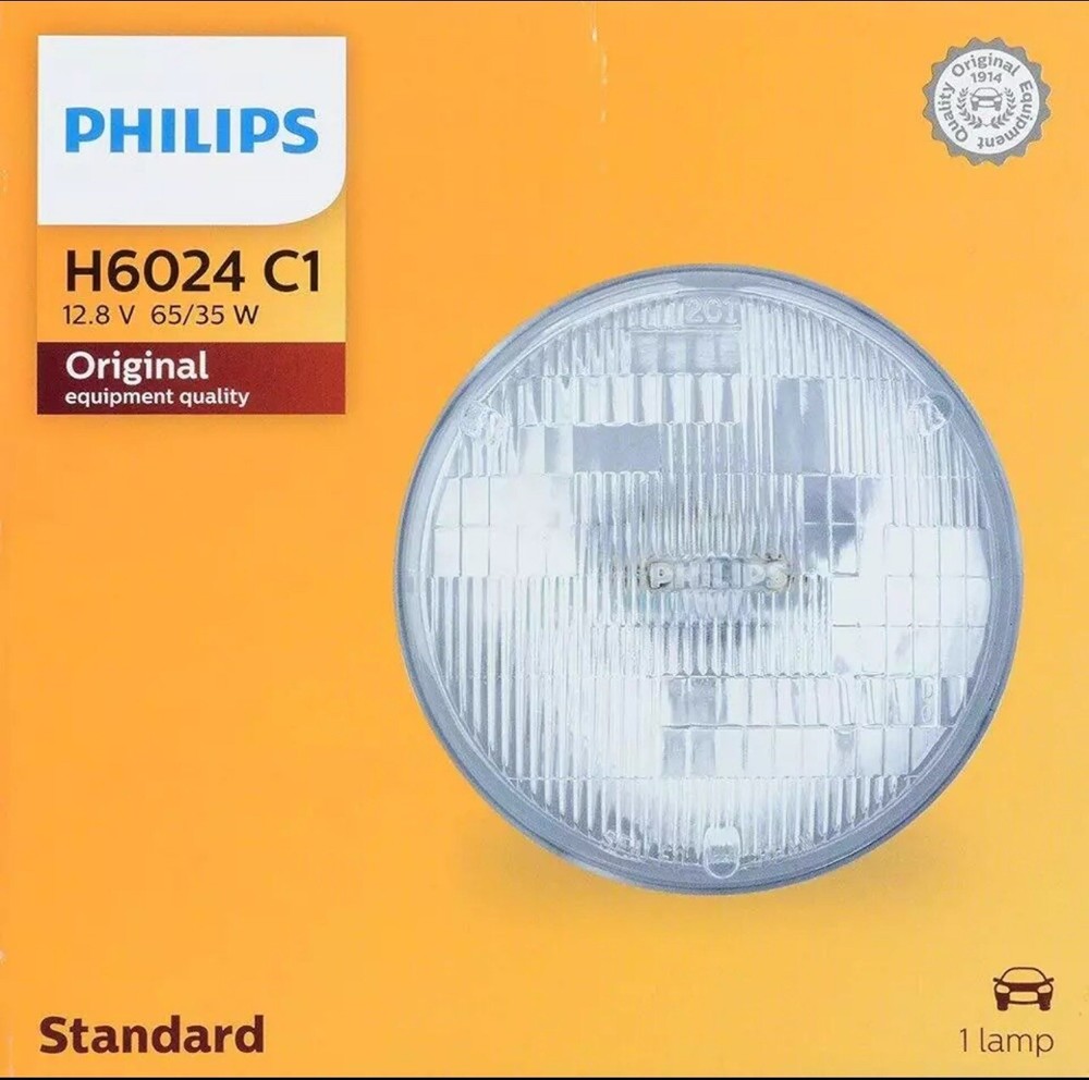 Philips H6024C1 Standard Halogen Beam headlamp, 1 Pack