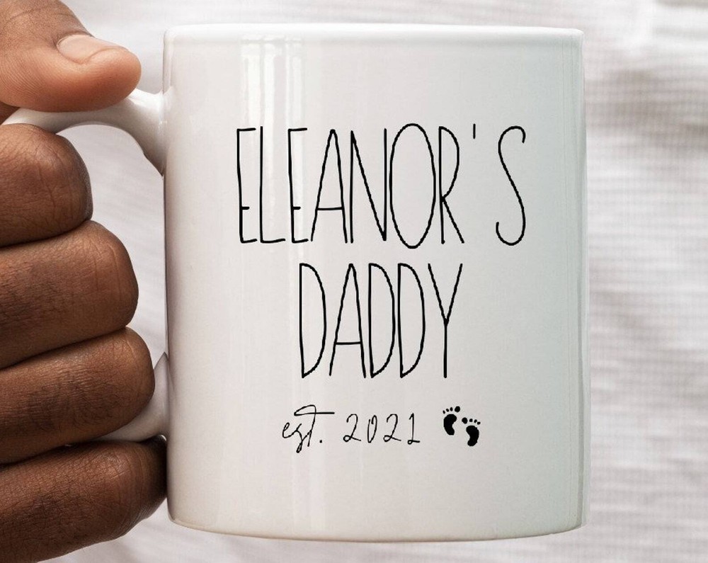 Daddy Est. 2021 Mug Daddy Mug New Daddy Gift Gift For New Dad Baby Gift To Dad