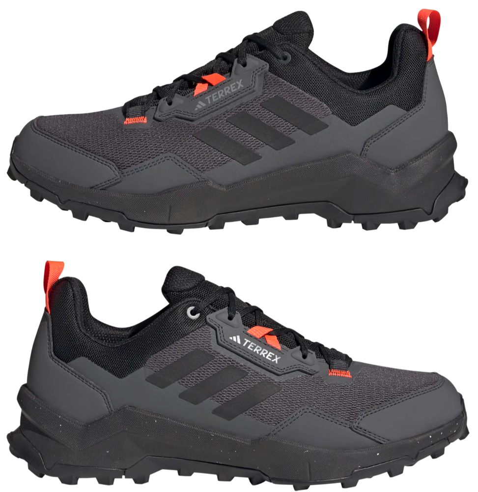 adidas Terrex AX4 Mens Hiking Shoes in Black Gray Red Sizes 9.5-12