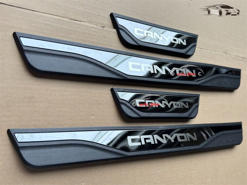 For GMC Canyou Car Accessories Car Door Sill Cover Scuff Plate Panel Guard X4