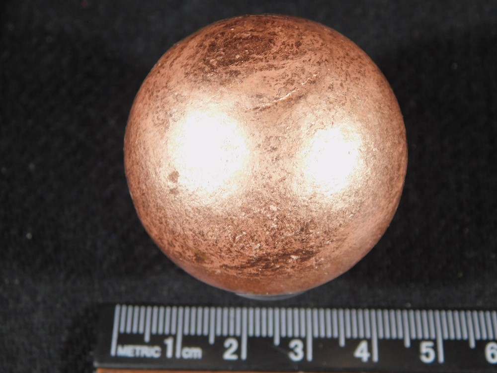 Larger! Super Heavy Pure COPPER Sphere From Michigan 287gr