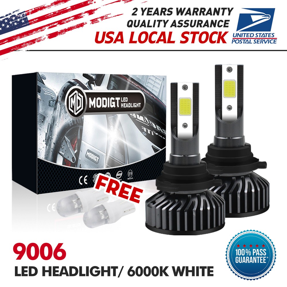 HB4 LED Headlight Bulbs Kit Hi/Low Beam 24000LM  Super Bright 6000K Cool White