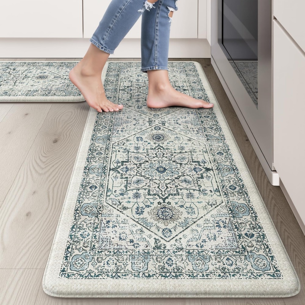 Cushioned Anti-Fatigue Kitchen Floor Mat Non-Skid Waterproof Comfortable Standing