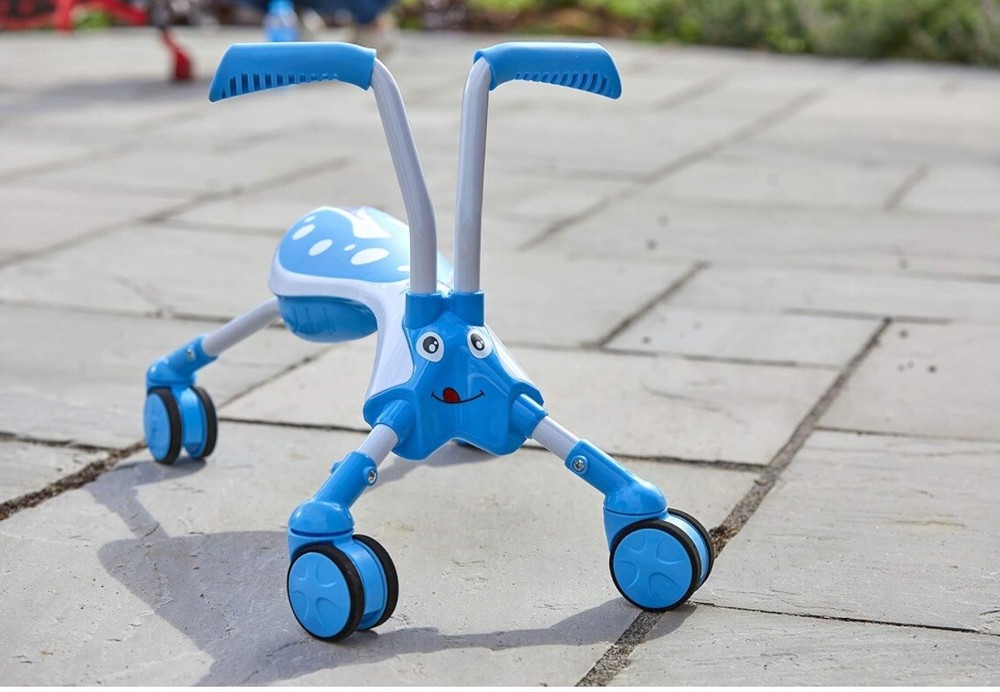 Mookie Scramblebug 4-Wheel Foldable Toddler Balance Bike Foot to Floor BN