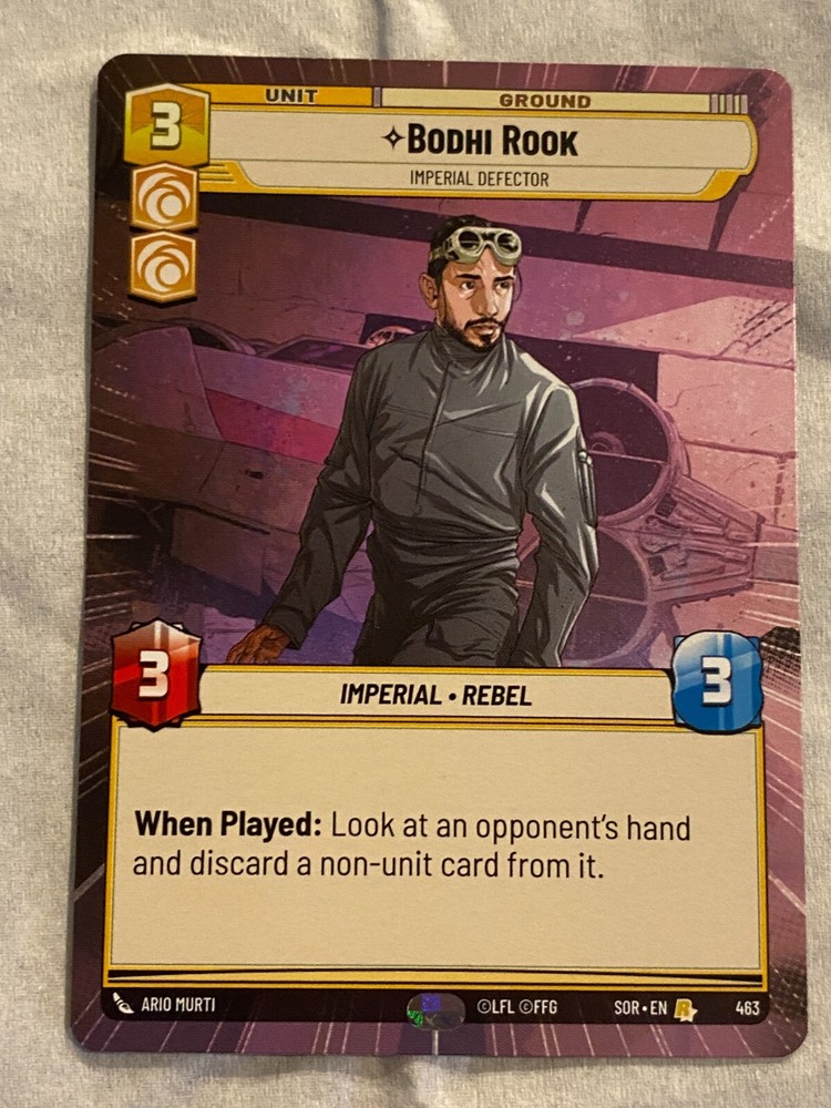 STAR WARS UNLIMITED TCG SoR BODHI ROOK Hyperspace Card NM