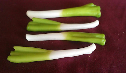Green Onion, Wax, Fake Food, Props, 20 Piece Lot, Fake Veggies