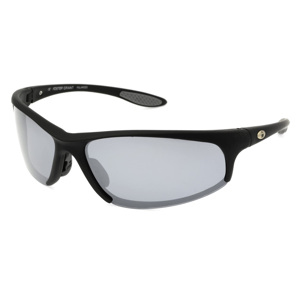 Strong Wrap-Around Sport Sunglasses for Men, Black, 70mm