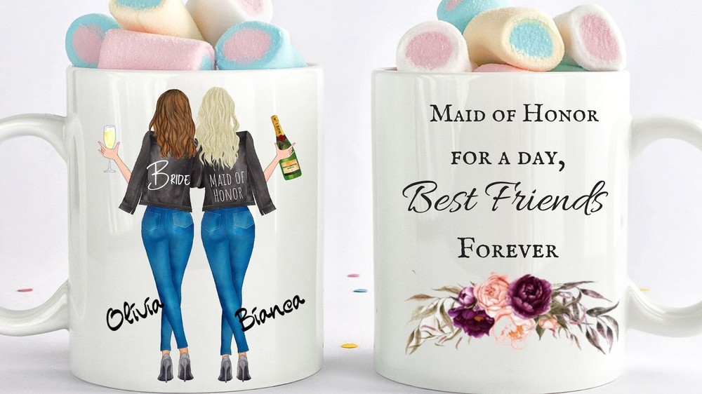 Custom Maid Of Honor Mug Will You Be My Maid Of Honor Mug Maid Of Honor Proposal