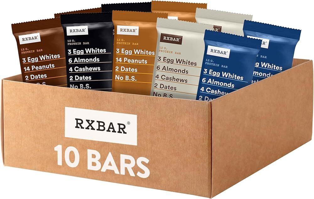 RXBAR Protein Bars, Protein Snack, Snack Bars, Variety Pack (10 Bars)