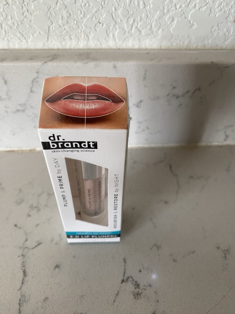 Dr Brandt  Plump & prime by day needles no more  3-lip plump  full size NIB-image