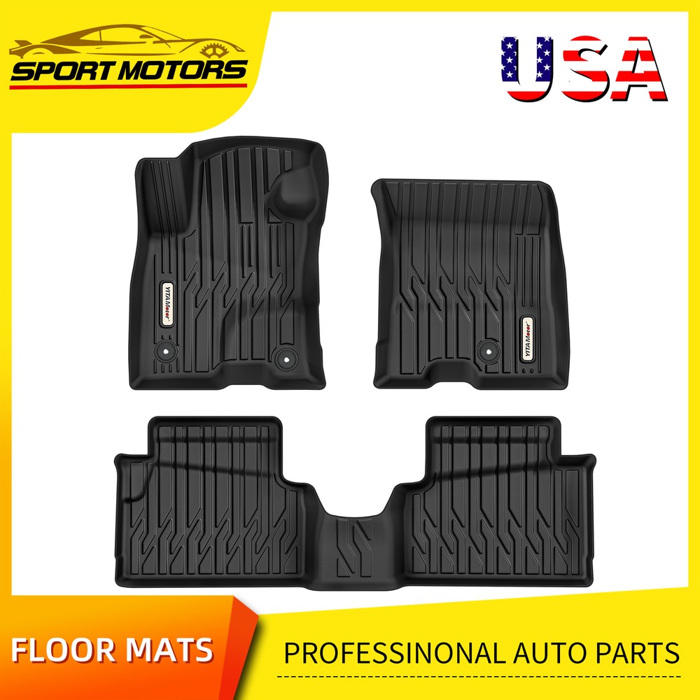 Floor Mats Liner For 2022-2025 Ford Maverick Hybrid TPE All Weather Anti-Slip