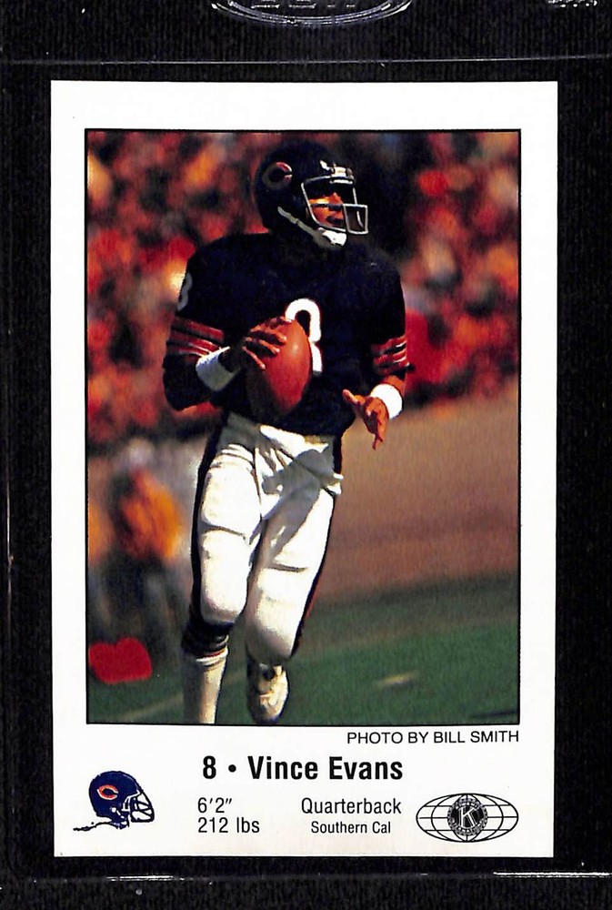1981 Chicago Bears Police #NNO Vince Evans - NM/MT+ Set Break!