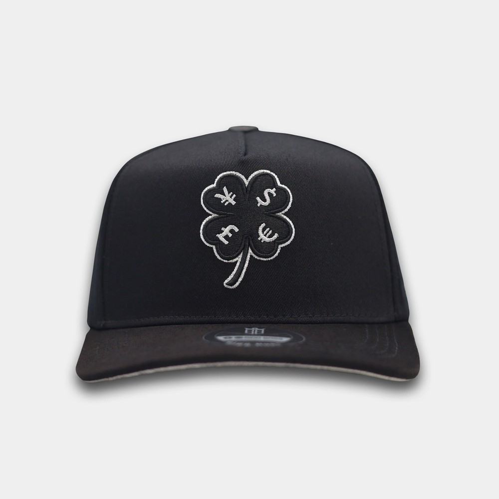 Grey Clover Lucky Charm Pendant Necklace  