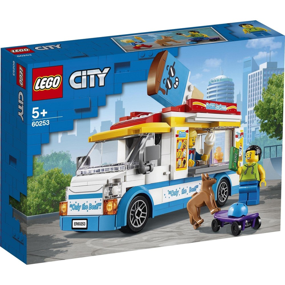 LEGO City Ice Cream Truck Toy Set 60253 with Mini Figures
