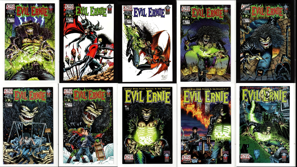 EVIL ERNIE #1-10 (9.6/9.8 NM+/MT AVG) CHAOS COMICS 1998 CGC 'EM! BRIAN PULIDO!