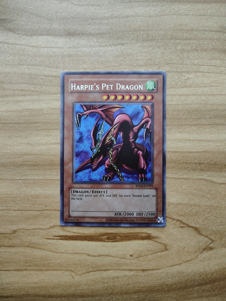 Yu-Gi-Oh! - Harpie's Pet Dragon ( Holo Bleed ) - Secret Rare  - RP02-EN093 - NM