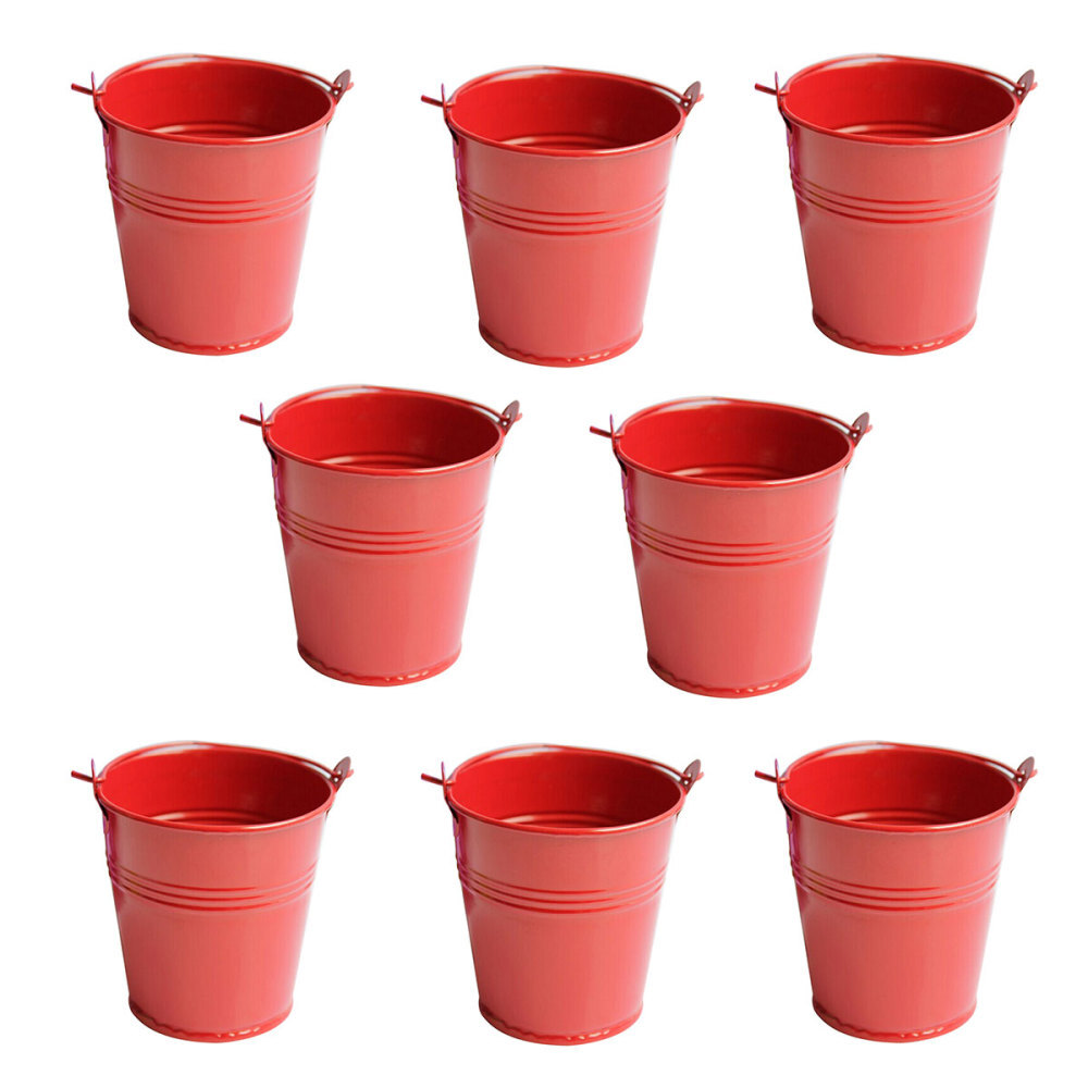8 Pcs Liners Hanging Planter Basket Random Color Flower Pots Eye-catching