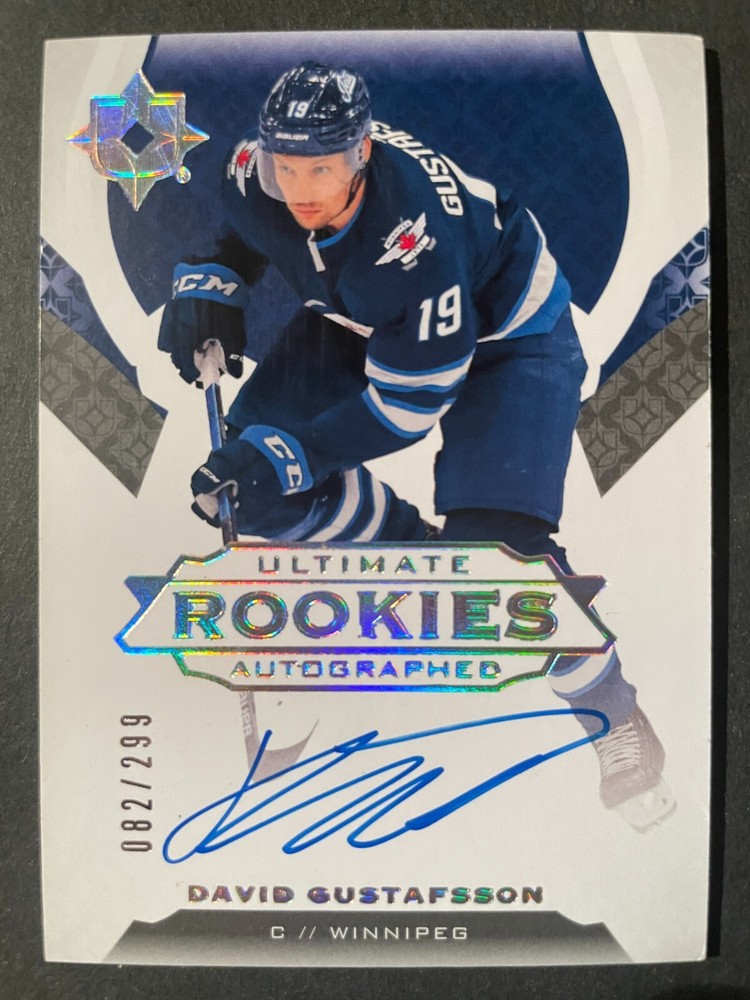 David GUSTAFSSON 2019-20 UD Ultimate Collection Rookies Auto 82/299 #163