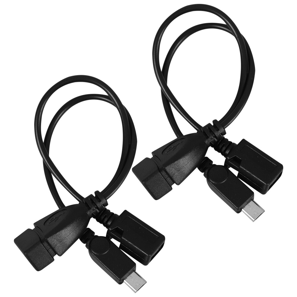 2-Pack Micro USB OTG Adapter Charging Cables