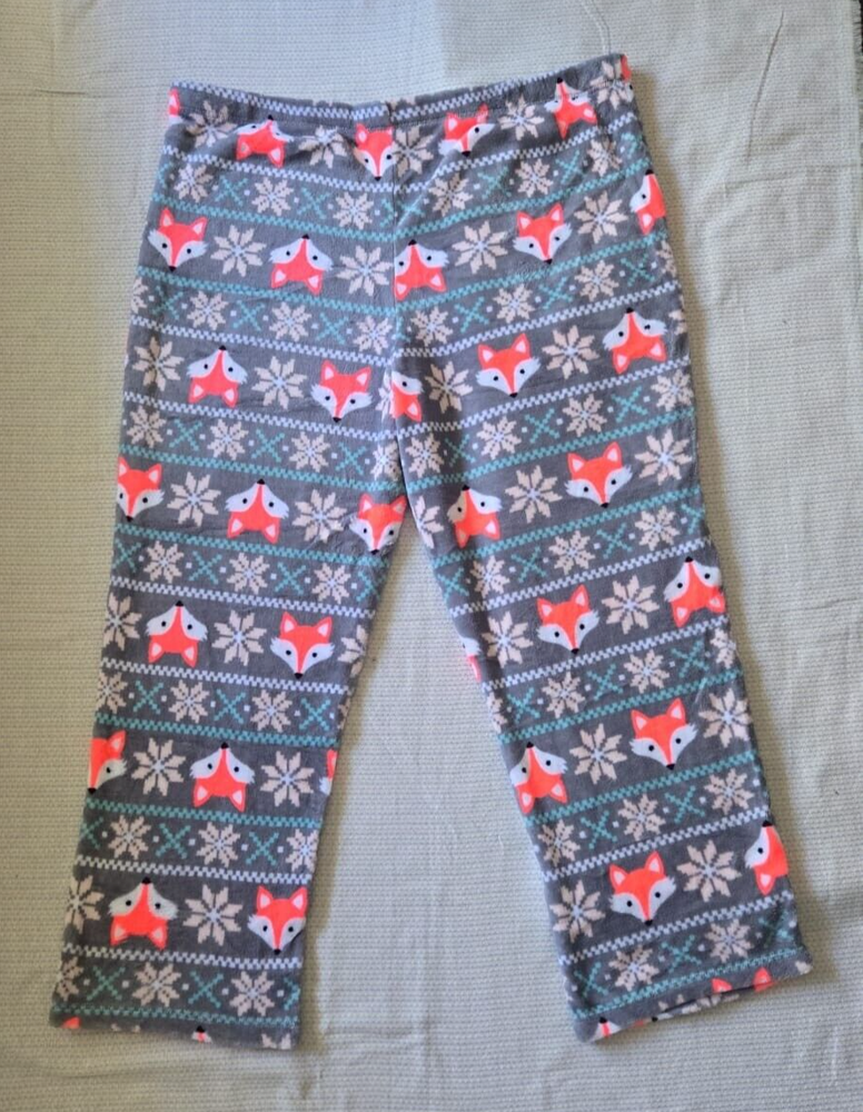 Secret Treasures Christmas Coral Freeze Fox Pajama Pants Size 3XG