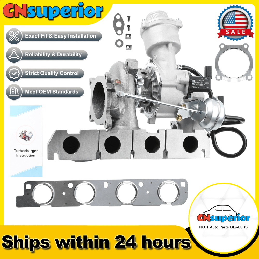 OEM Turbo Charger 06H145702G 06H145702L for 09-16 AUDI A4 A5 VW 2.0 TFSI Quattro
