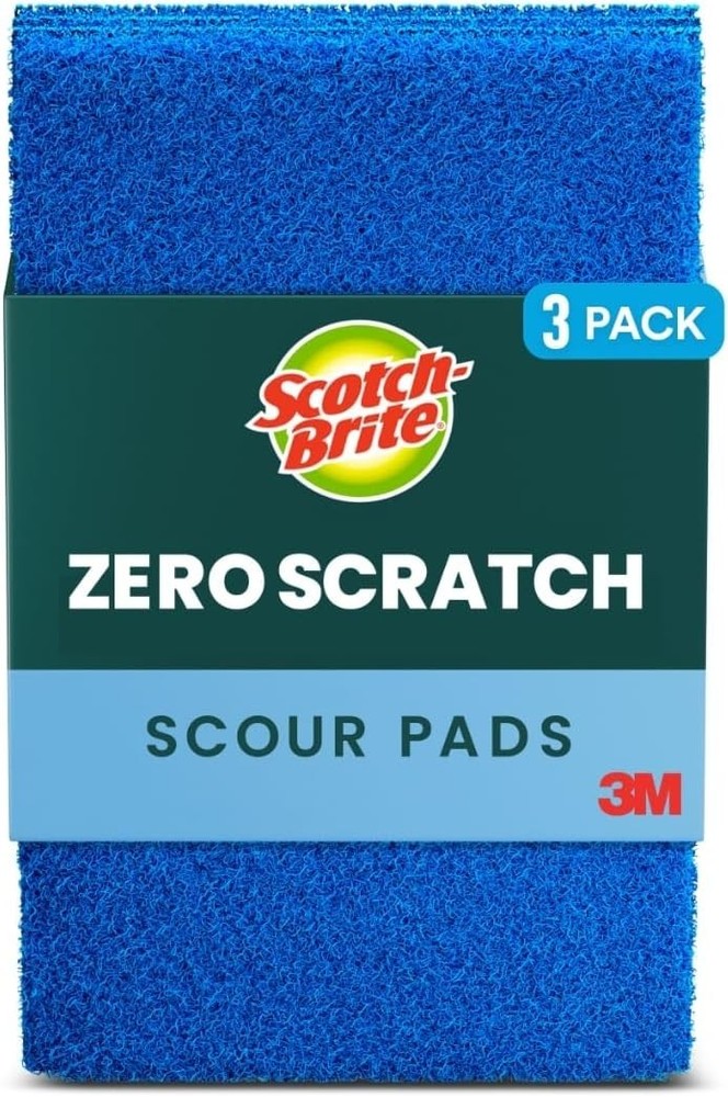 Scotch-Brite Non-Scratch Scour Pads, 3 Pads